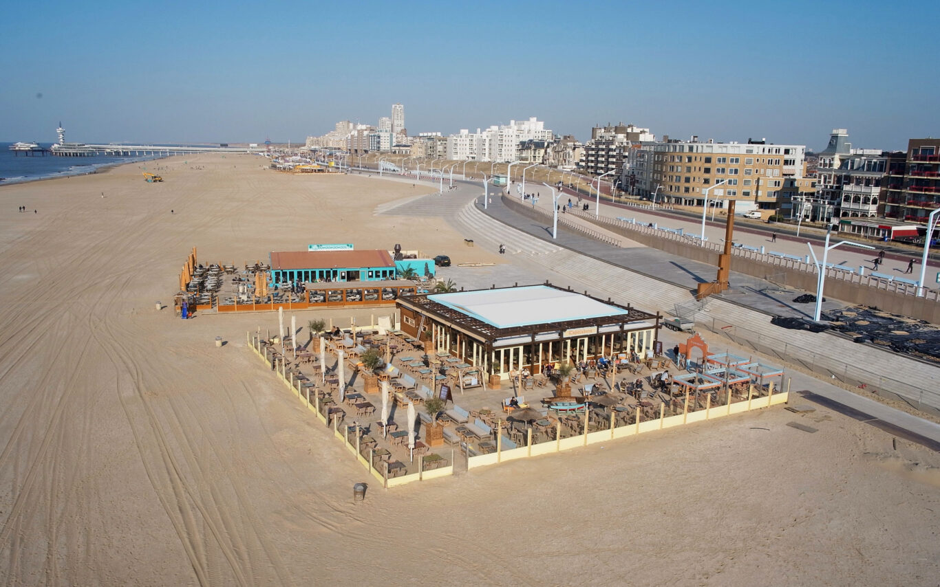 Vogelvlucht Paviljoen Copacabana Scheveningen - BINT architecten