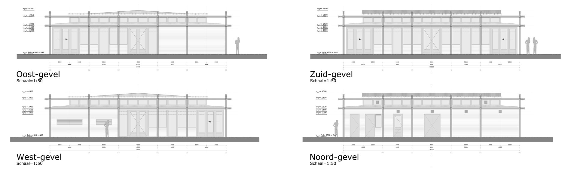 Gevelaanzichten Paviljoen Copacabana Scheveningen - BINT architecten